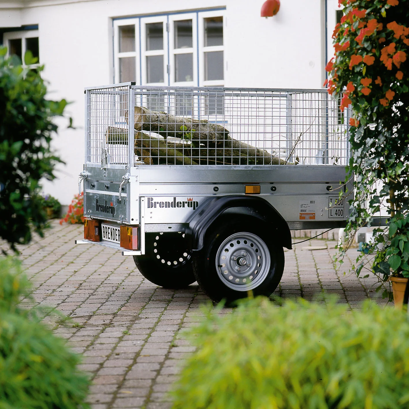 1,44 m x 0,95 m 500 kg BRENDERUP avec des extensions de grille – Image 2