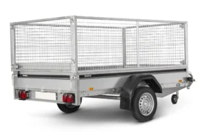 2,60 mx 1,53 m / 750 kg Plateforme basculante BRENDERUP avec extensions de mailles de 80 cm
