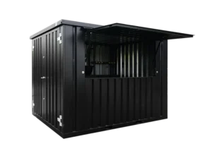 Container Bar Pliable 3 × 2 mètres – Noir RAL 9005