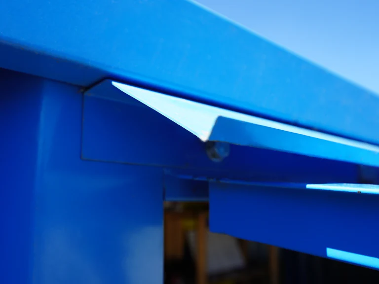 Container Bar Pliable 4 × 2 mètres – Bleu RAL 5012 – Image 3