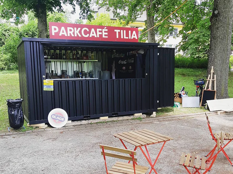 Container bar pliable 4 × 2 mètres – Noir RAL 9005 – Image 3