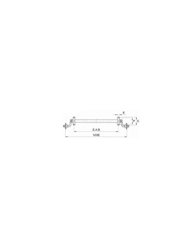 Essieu 750 Kg EAB 1200 – SOREL