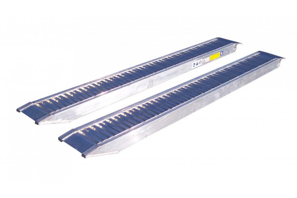 Jeu de rampes alu 2m95x0m30 3700kg avec béquilles Lider