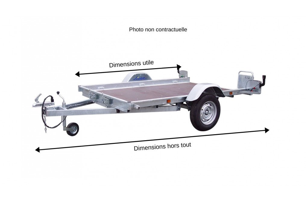 Remorque Parc et Jardin PJ306F750NUE – PTAC 750 Kg (306 x 166) – SOREL – Image 4
