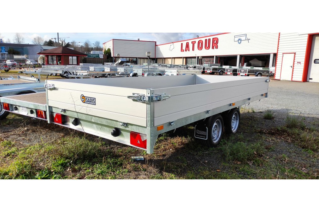 Remorque plateau PL27615015001 – PTAC 1500 kg (276×150) – SARIS – Image 4