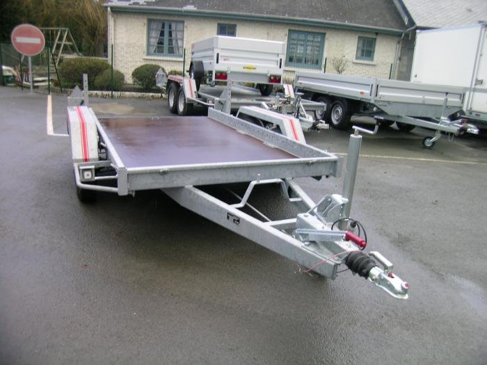 Remorque Porte-Voiture 3,50 m x 1,74 m – Double Essieu – PTAC 1600 à 2700 kg