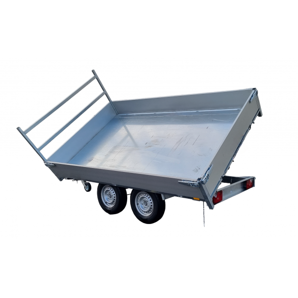 Remorque Tri-Benne Électrique KIPPER – PTAC 2700 kg – 310 x 186 cm