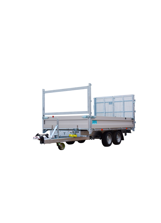 TwinTrailer 3500 kg – 352 x 192 cm – Double fonction Benne + Porte-engin